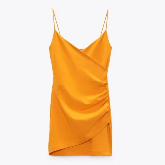 NEW! Zara Strappy Surplice Dress - Picture 4 of 9